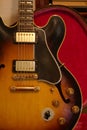 Gibson ES 345 Vintage Guitar Royalty Free Stock Photo