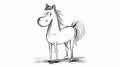 Whinny Whimsy: Chuckle-Worthy Horse Sketch