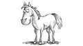 Whinny Whimsy: Chuckle-Worthy Horse Sketch
