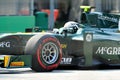 Giedo Van Der Garde racing at Singapore GP 2012 Royalty Free Stock Photo