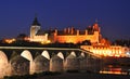 Gien bridge and castle