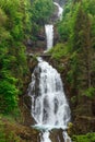 Giessbach Falls with multiple water cascades - a hidden tourist Royalty Free Stock Photo