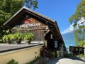 Giessbachbahn - The oldest funicular railway in Europe, Brienz - Canton of Bern, Switzerland / Standseilbahn Giessbach