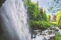 Giessbach Falls, east of Lake Brienz in the Bernese Oberland in Switzerland Royalty Free Stock Photo