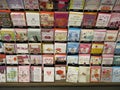 Gieten, The Netherlands - July 28th, 2019: greeting cards in a store