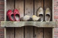 Three pair of Wooden Shoes Giethoorn