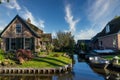 Giethoorn traditional house architecture, Netherlands