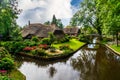 Giethoorn Village Scene Royalty Free Stock Photo