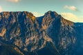 Giewont with a cross Royalty Free Stock Photo