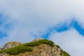 Giewont - Famous mountain in Polish Tatras with a cross on top Royalty Free Stock Photo