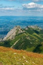 Giewont from Malolazniak hill in Western Tatras mountains Royalty Free Stock Photo