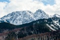 Giewont mountain in Tatra Mountains in Poland