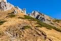 Giewont peak - polish mountain, simbol of Tatra Mountains and Zakopane, Tatras, Poland.