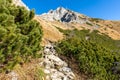 Giewont peak - polish mountain, simbol of Tatra Mountains and Zakopane, Tatras, Poland.