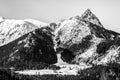 Giewont in winter Royalty Free Stock Photo