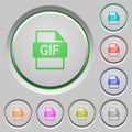 GIF file format push buttons