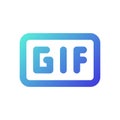 GIF pixel perfect gradient linear ui icon Royalty Free Stock Photo