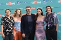 Enea Barozzi, Fiorenza D\'Antonio, Raoul Bova, Chiara Bordi and Vittorio MagazzÃÂ¹ at Giffoni Film Festival 2023. Royalty Free Stock Photo