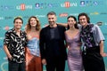 Enea Barozzi, Fiorenza D\'Antonio, Raoul Bova, Chiara Bordi and Vittorio MagazzÃÂ¹ at Giffoni Film Festival 2023. Royalty Free Stock Photo