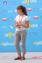 Irene Aurora Paci at Giffoni Film Festival 50 Plus Royalty Free Stock Photo