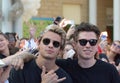 Giffoni Valle Piana, Sa, Italy - July 20, 2018 : Benji & Fede at Giffoni Film Festival 2018 Royalty Free Stock Photo