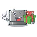With gift alt character button attached the keyboard