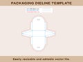 Gift Bag Party Favor Box Dieline Template