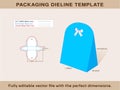 Gift Bag Party Favor Box Dieline Template