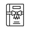 Gift Book Icon Image.