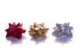 Gift Bows On a White Royalty Free Stock Photo