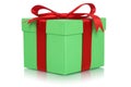 Gift box with bow for gifts on birthday or Valentines day Royalty Free Stock Photo