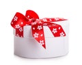 Gift box bow red heart