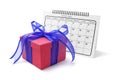 Gift Box and Calendar