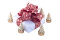 Gift box and candles