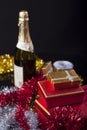 Gift Box and Champagne