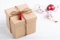Gift box and Christmas toys