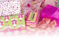 Gift box with color filter Royalty Free Stock Photo