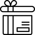 Gift Box Flat Vector Icon Royalty Free Stock Photo