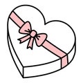 Gift box heart