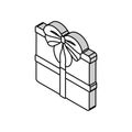 gift box heart isometric icon vector illustration Royalty Free Stock Photo