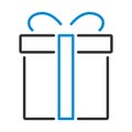 Gift Box Icon Royalty Free Stock Photo