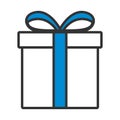 Gift Box Icon Royalty Free Stock Photo