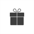 Gift box icon on isolate white. EPS10