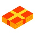 Gift box icon, isometric style Royalty Free Stock Photo