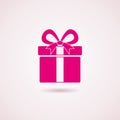 vector gift box icon Royalty Free Stock Photo