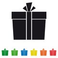 Gift Box Icons Set - Vector Graphic