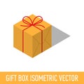 gift box. isometric vector