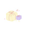 Gift box party icon ,birthday icon