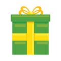 gift box present green Royalty Free Stock Photo