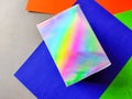 Gift box with rainbow shades